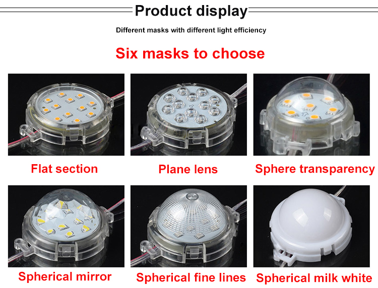 DC24V Diameter 8cm 5050SMD Single color Pixel Module Outdoor Waterproof IP67 Point Light Led Pixel Light - 10PCS/String DC24V Diameter 8cm 5050SMD Single color Pixel Module Outdoor Waterproof IP67 Point Light Led Pixel Light - 10PCS/String